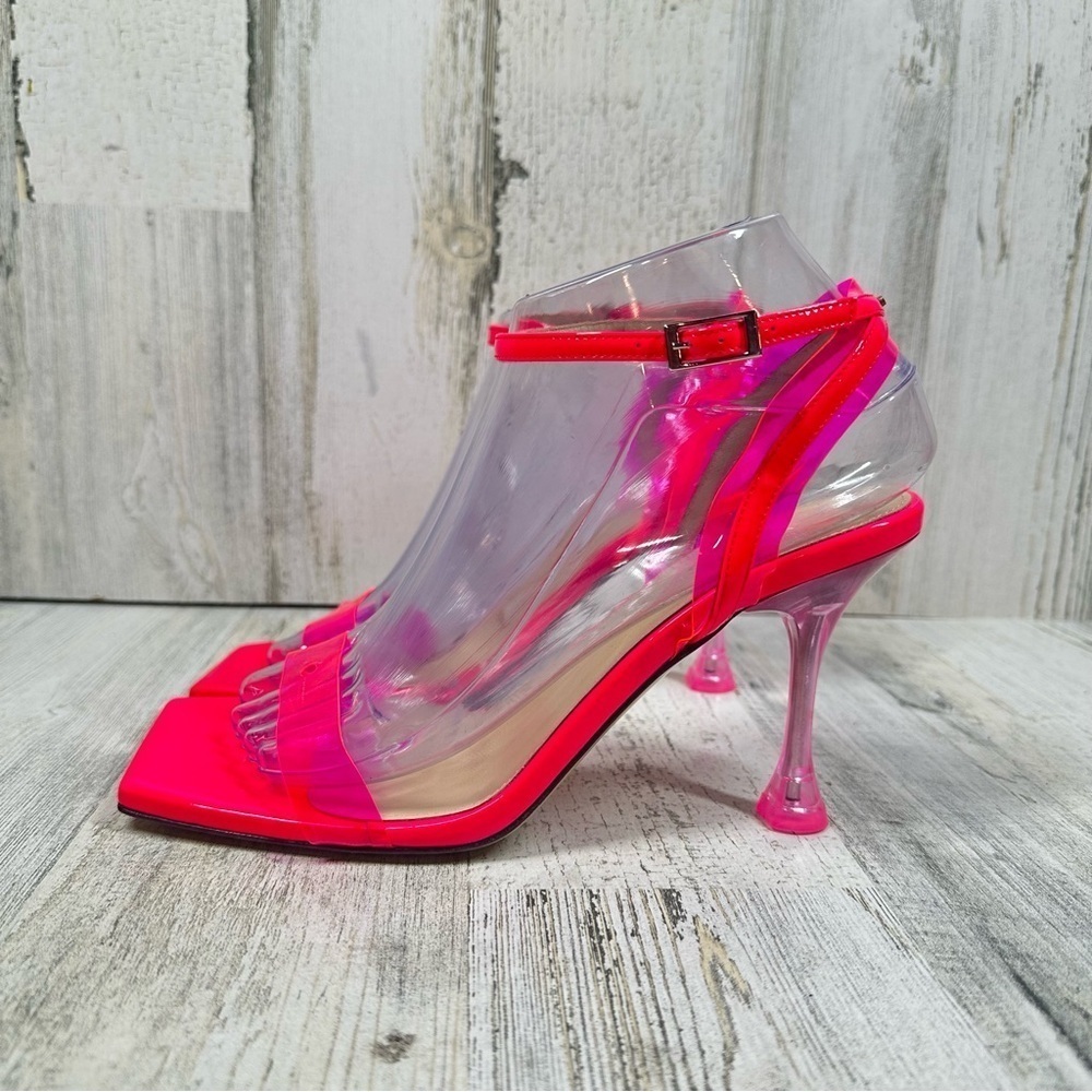 MACH & MACH Neon Pink Sandals